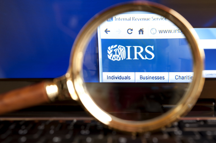 IRS with Magnifying Glass