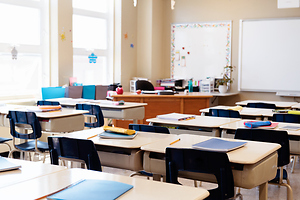 Photo of Classroom and Desks